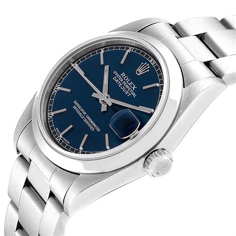 ladies rolex datejust blue dial